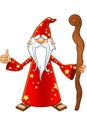 Red Old Wizard Character Royalty Free Stock Photo