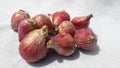 Red onion or bawang merah on white background Royalty Free Stock Photo