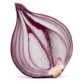 Red onion bulb half Royalty Free Stock Photo