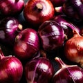 Red onion fresh raw organic vegetable