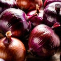 Red onion fresh raw organic vegetable