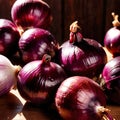 Red onion fresh raw organic vegetable