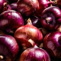 Red onion fresh raw organic vegetable