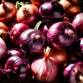 Red onion fresh raw organic vegetable