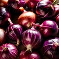 Red onion fresh raw organic vegetable