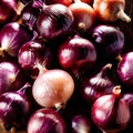 Red onion fresh raw organic vegetable