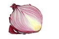 Red onion half