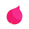 Red onion icon, cartoon style Royalty Free Stock Photo