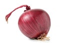 Red onion isolated on white background