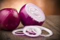 Red Onion rings Royalty Free Stock Photo