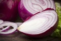 Red Onion rings Royalty Free Stock Photo