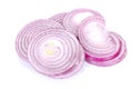 Red onion rings sliced Royalty Free Stock Photo