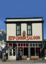 Red Onion Saloon Skagway Alaska Main Street Royalty Free Stock Photo