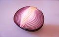 Red onion slice Royalty Free Stock Photo