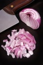Red onion sliced
