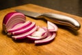 Red Onion and Knife