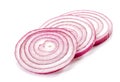 Red onion slices Royalty Free Stock Photo