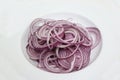 Red onion white Royalty Free Stock Photo