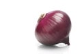 Red onions over white background Royalty Free Stock Photo