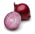 Red onions with slices