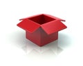 Red open box Royalty Free Stock Photo