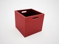 Red open box rendered Royalty Free Stock Photo