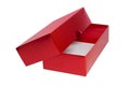 Red open present box Royalty Free Stock Photo