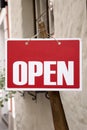 Red Open Sign Royalty Free Stock Photo