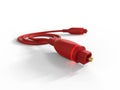 Red optical fiber cable