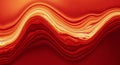 Red and orange abstract digital artwork featuring wavy lines and Royalty Free Stock Photo