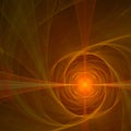 Red orange abstract fractal design