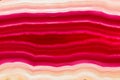 Red orange agate slice striped mineral Royalty Free Stock Photo