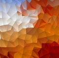 Red orange and blue, abstract triangle geometric colorful background. Royalty Free Stock Photo