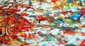 Red orange blue contrasts, paint watercolor background, abstract painting watercolor background Royalty Free Stock Photo