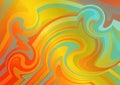 Red Orange and Blue Gradient Distorted Lines Background Royalty Free Stock Photo