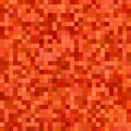 Red orange color square mosaic vector background Royalty Free Stock Photo