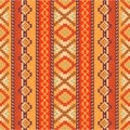 Red and orange ethnic pattern