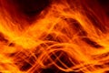 Red-orange fire flame waves Royalty Free Stock Photo