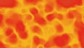 Orange and red abstract swirling pattern