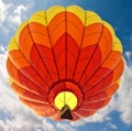 Red and Orange Hot Air Balloon Royalty Free Stock Photo