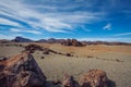 A Red and Orange landscape from Mars Royalty Free Stock Photo