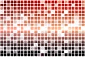 Red orange purple occasional opacity mosaic over white