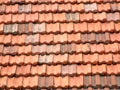 Red and orange roof tiles