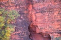 Red and Orange Sandstone Rock Formations along the Bone Wash Elephant Arch Trail in Red Cliffs National Desert Reserve in Saint Ge Royalty Free Stock Photo