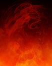 Red orange smoke background