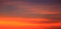 Red orange sunset,twilight sky view Royalty Free Stock Photo