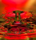 Red and orange water drop funnel Royalty Free Stock Photo