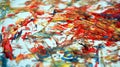 Red orange white blue contrasts, paint watercolor background, abstract painting watercolor background Royalty Free Stock Photo