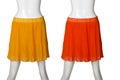 Red and orange women skirt
