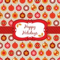 Red orange and yellow christmas wrapping
